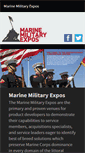 Mobile Screenshot of marinemilitaryexpos.com