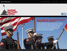 Tablet Screenshot of marinemilitaryexpos.com